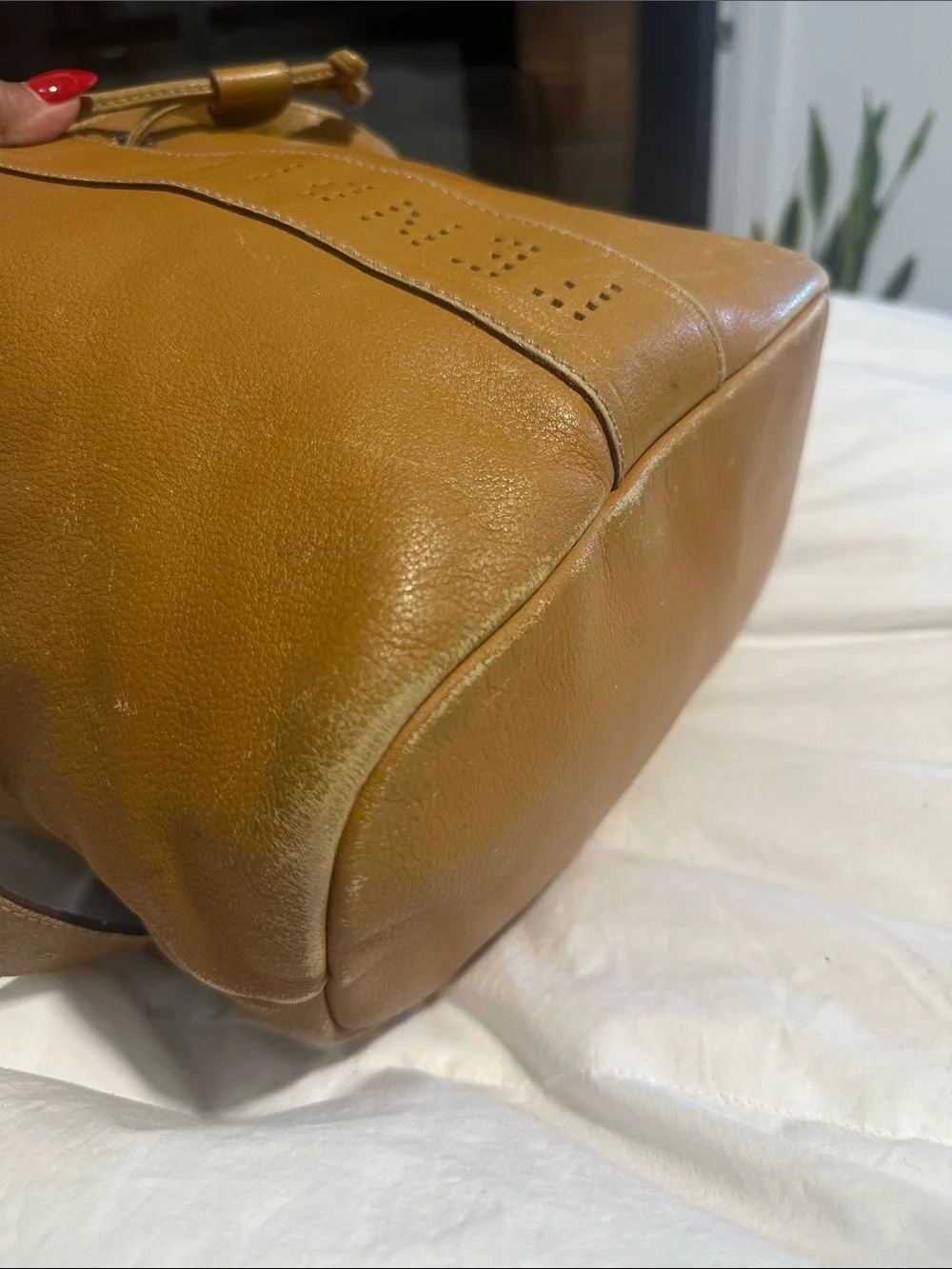Vintage Fendi Bucket Bag - Tan